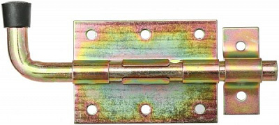 Засув 1-12 накладний Bruno жовтий 145 мм