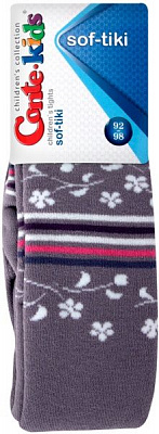 Колготки для дівчаток Conte-Kids Sof-Tiki 398 7С-38СП р.92-98 сірий