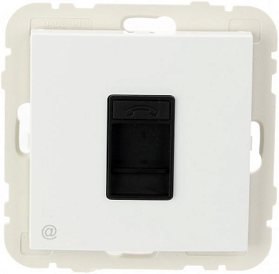 Розетка компьютерная Efapel Logus RJ45 5e белый