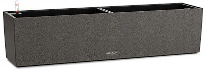 Вазон пластиковый Lechuza BALCONERA Stone 80 прямоугольный 12л графитово-черный (15662) 