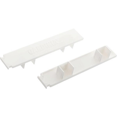 Заглушка боковая Gardinia тройной наборной белый 