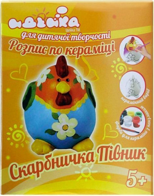 Роспись по керамике Идейка копилка Петушок 94174 6233
