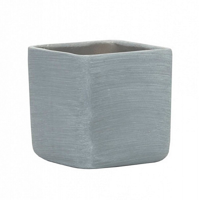 Кашпо керамічне Santino Horti квадратний 2 л сірий (O-39-13-J-22-00)