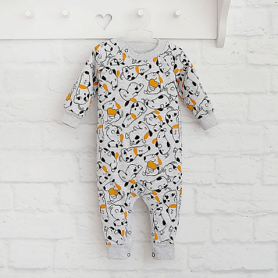 Ромпер унісекс Blanka Песики р.74 сірий 110350