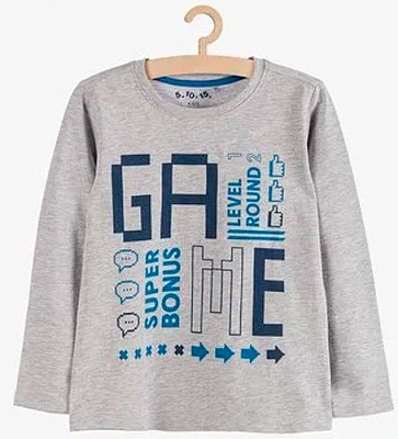 Футболка для мальчиков 5.10.15. 1H3908 р.122 серый меланж 