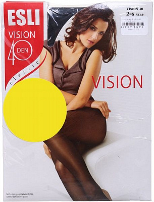 Колготки жіночі ESLI Vision Classic р. 2 40 den nero 2 пар