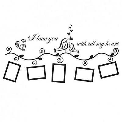 Декоративная наклейка Zatarga Рамки для фото Z180046 44x73 см