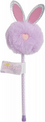 Ручка шариковая Зайченок фиолетовый 