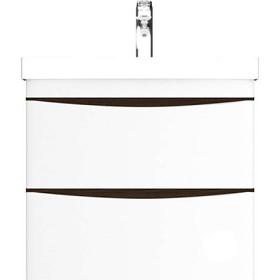 Тумба підвісна AM.PM з умивальником Like 65 венге