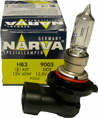 Лампа галогенная Narva NV 48005.1B HB3 P20d 12В 60 Вт 1 шт.