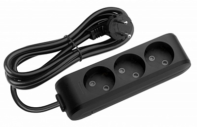 Удлинитель Panasonic X-tendia без заземления 3 гн. черный 5 м 480800083 