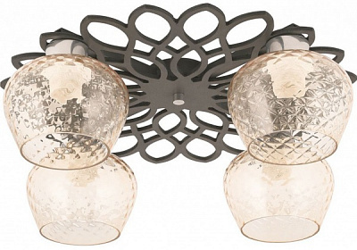 Люстра TK Lighting 614 4x60 Вт E27 венге Dalia 