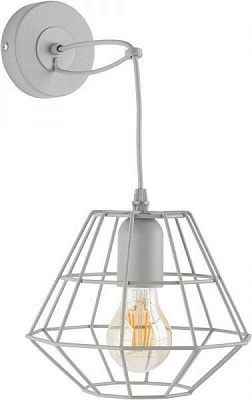 Бра TK Lighting Diamond 1x60 Вт E27 сірий 2182