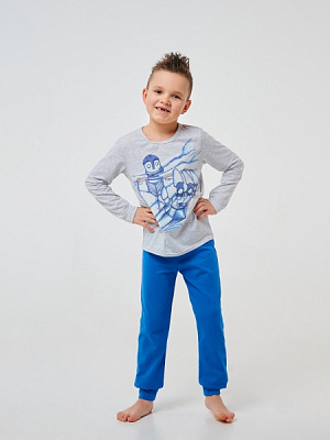 Пижама для мальчиков Smil р.104 светло-серый 104517 