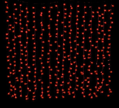 Електрогірлянда-штора Джаз Лайт LDCL544-R-E вбудований світлодіод (LED) 544 ламп 2,2 м