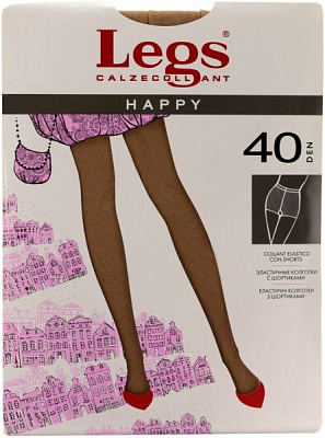 Колготки Legs HAPPY 40 den ALL DAY AMBER р. 5 коричневый 