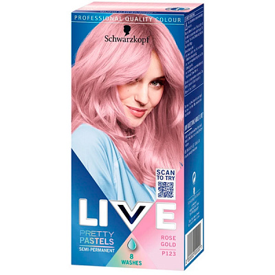 Краска для волос LIVE Color+Lift P123 Розовая нежность 65 мл