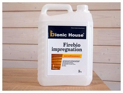 Огнебиозащита Bionic House Firebio Impregnation бесцветный 5 л