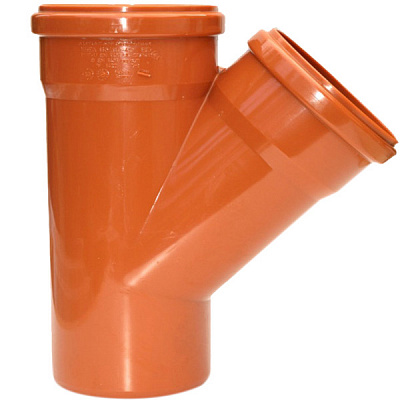 Тройник ПВХ d110x110x45° Ostendorf