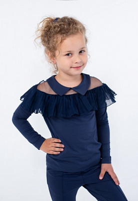 Блуза для дівчинки Vidoli G-20919W р.122 синій