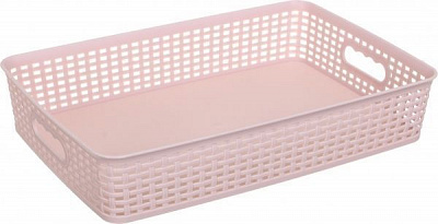 Корзина Gondol Plastic G561 KANGAROO-Midi пудра 270x405x80 мм