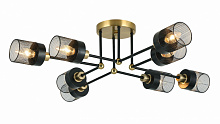 Люстра Sensio Ruan 8x40 Вт E14 черный с золотистым LS-74690/8B-E1440W
