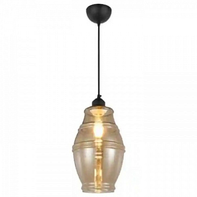 Світильник підвісний HOROZ ELECTRIC Element-1 1x60 Вт E27 бурштиновий 021-015-0001-020