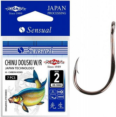 Крючок Mikado black nickel №12 10 шт. Sensual Chinu Douski