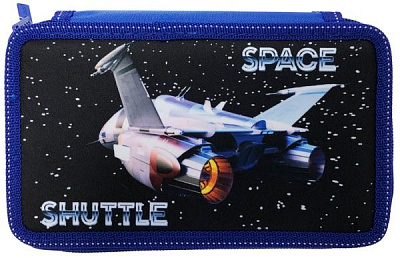 Пенал Space Shuttle 210/70D PL 20407 CLASS синий