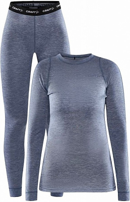 Комплект термобелья Craft CORE WOOL MERINO SET W 1909710-362200 р.L серый