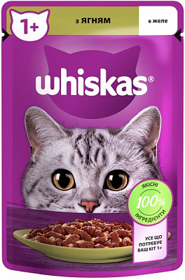Корм Whiskas в желе с ягненком 85 г