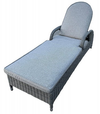 Шезлонг Bella Vita зі штучного ротанга Барі 64x168 см