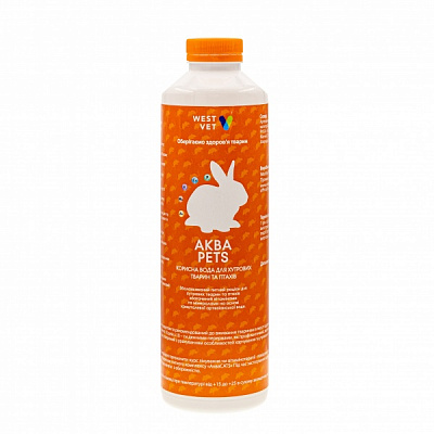 Вода корисна для гризунів та птахів WestVet Аква Pets 1 л