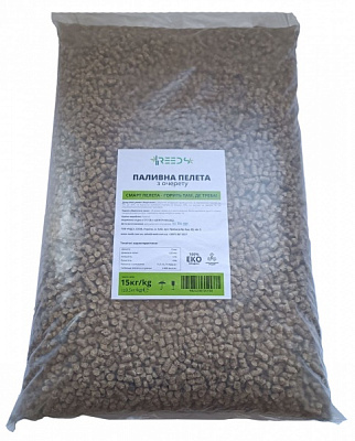 Пеллеты из камыша Reeds 100% ЭКО 15 кг