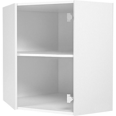 Шкаф верхний угловой 600x720x600 мм белый 
