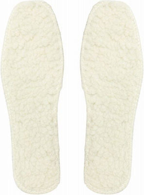 Стельки для обуви из овечьей шерсти Comfort Textile Group 46 (30 см) молочный