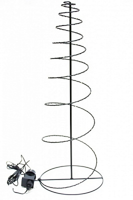 Искусственная елкаЕлка 22х22х60 см, теплый свет черный 