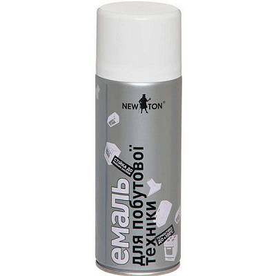 Эмаль аэрозольная для бытовой техники New Ton белый глянец 400 мл