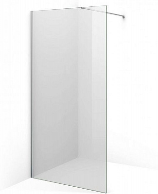 Стенка душевая Imprese Walk In 120х190 см + профиль пристенный (хром) + держатель регулируемый 75-120 см (хром)