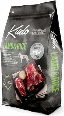 Корм сухий для собак для великих порід/для середніх порід KUDO КДС-7_8606109019350 з ягням і рисом 12 кг