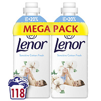 Кондиционер для белья Lenor Свежесть хлопка Mega Pack 1+1 1,239 л
