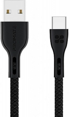 Кабель Promate USB Type-C – USB 1,2 м чорний (powerbeam-c.black)