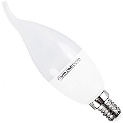 Лампа світлодіодна Светкомплект 8 Вт CA37 матова E14 220 В 4500 К