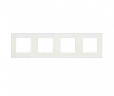Рамка чотиримісна Efapel Quadro універсальна білий матовий 45940 TBM