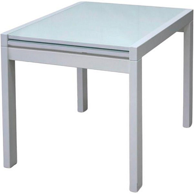 Стіл обідній Доміно білий/білий