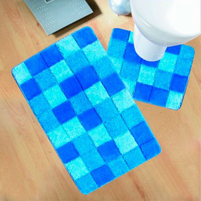 Коврики для ванной Ultra Fuga 6001 голубые