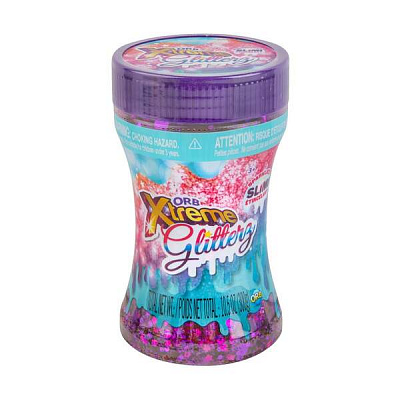 Игровой набор ORB Slimy Xtreme Glitterz: мега-глиттерный слайм в контейнере (300 г) в ассортименте ORB40668