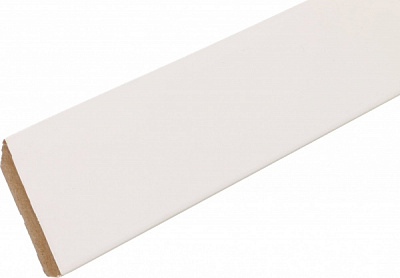 Плинтус белый милан 2440х60x16 мм 