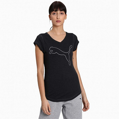 Футболка Puma Heather Cat Tee 51714720 р.M чорний