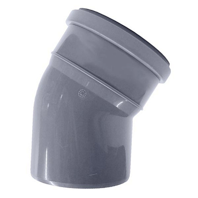 Коліно каналізаційне внутрішнє Європласт 100 мм 30°